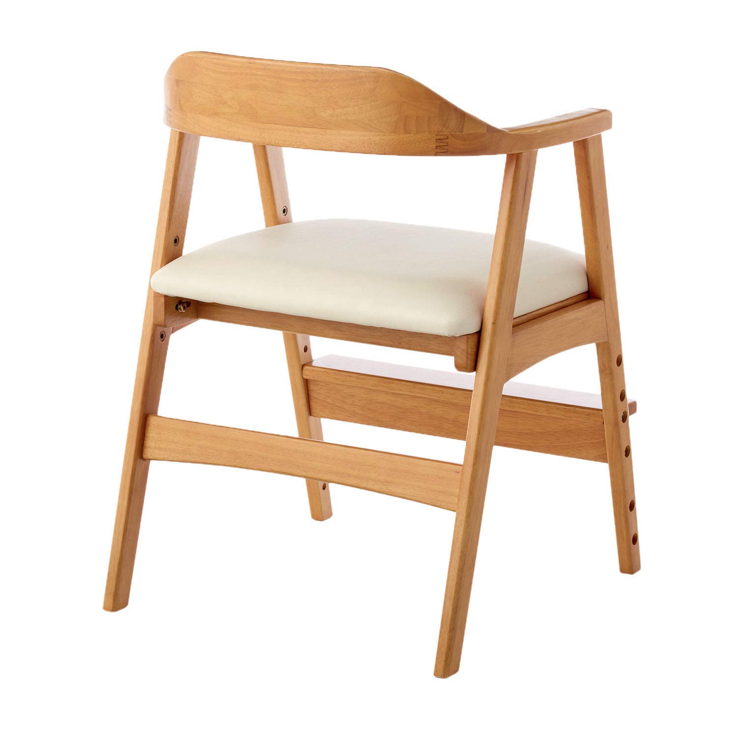 Amazon｜[ベルメゾン] ダイニングチェア 高さ調節 天然木 合皮 こども